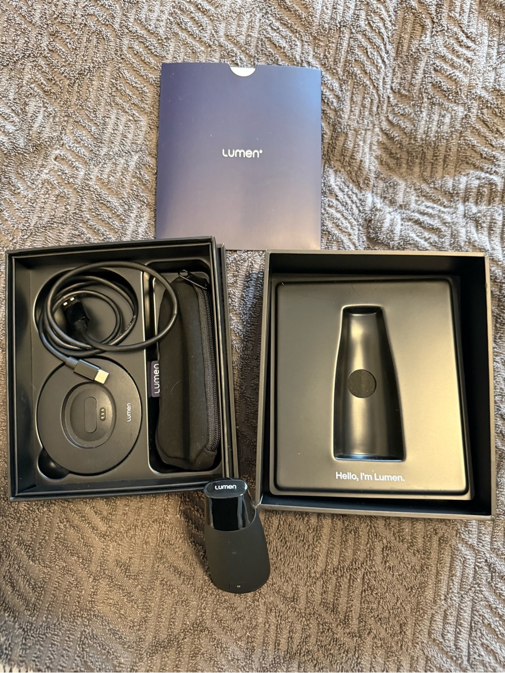 Lumens Portable Breath Analyzer - Black
